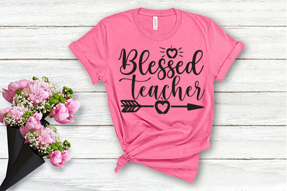 A Blessed Teacher Design Asset for Graphics and Crafts