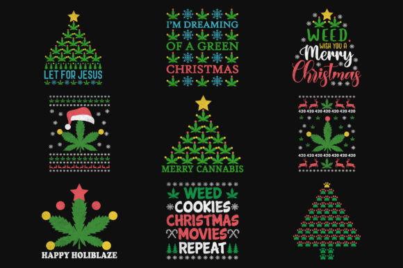 A Designer's Review of the Cannabis Christmas Embroidery Bundle