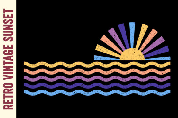 A Designer's Review of the Retro Vintage Sunset Beach Design
