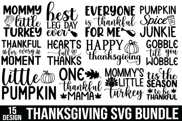 A Thanksgiving Graphics Bundle for Craft-Driven Blog Design