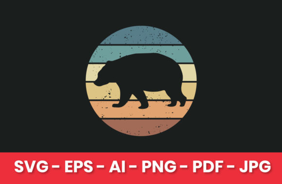 A Vintage Bear Design Asset for Crafts and Graphics Publishing