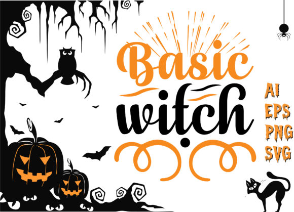 A Witchy Graphic Asset for Crafts & Halloween Publishing