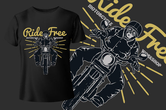 Evaluating Ride Free Motorcycle Graphics for Print Templates