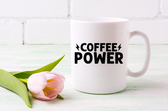 Evaluating the Coffee Power Graphic Design Asset for Crafts and Branding