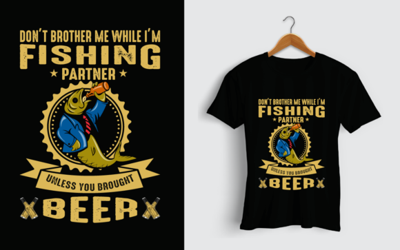 Fishing T-Shirt Graphics for Print-on-Demand Merchandise