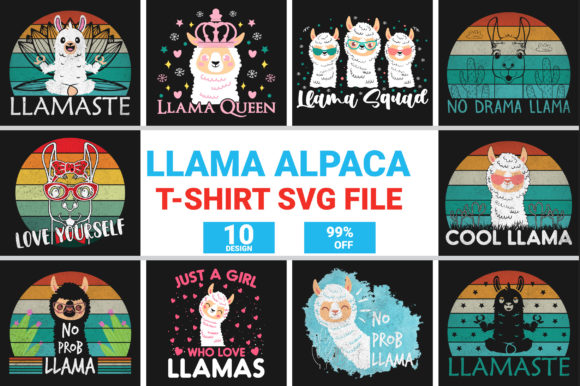 Llama Alpaca SVG Bundle: A Graphics Gem for Crafts Publishing