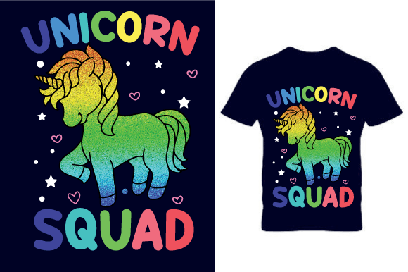 Reviewing the Unicorn Squad T-Shirt Design as a Blog Graphics Asset