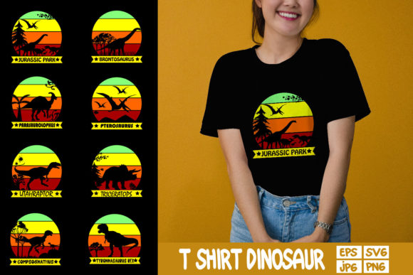 T-Shirt Dinosaur Graphics for Crafted Brand Stories