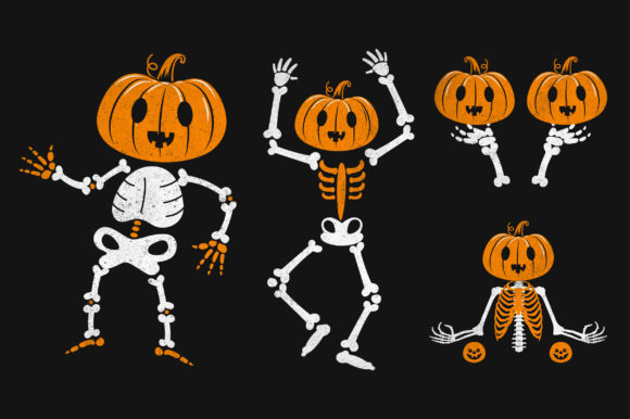The Pumpkin Skull Halloween Bundle: A Graphics Asset for Crafts